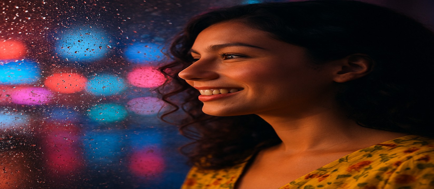 একজন মেয়ে হাসছে, 89bd-র উজ্জ্বল আলোয় ভরা একটি গেমিং প্ল্যাটফর্মের সামনে একটি আরকেড গেমের কাছে বসে আছে